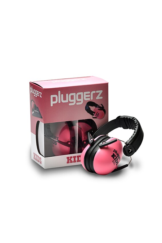 Pluggerz Holland Earplugs soft silicon light portable case noise reduction sleep travel music read shoot swim: earmuff pink
