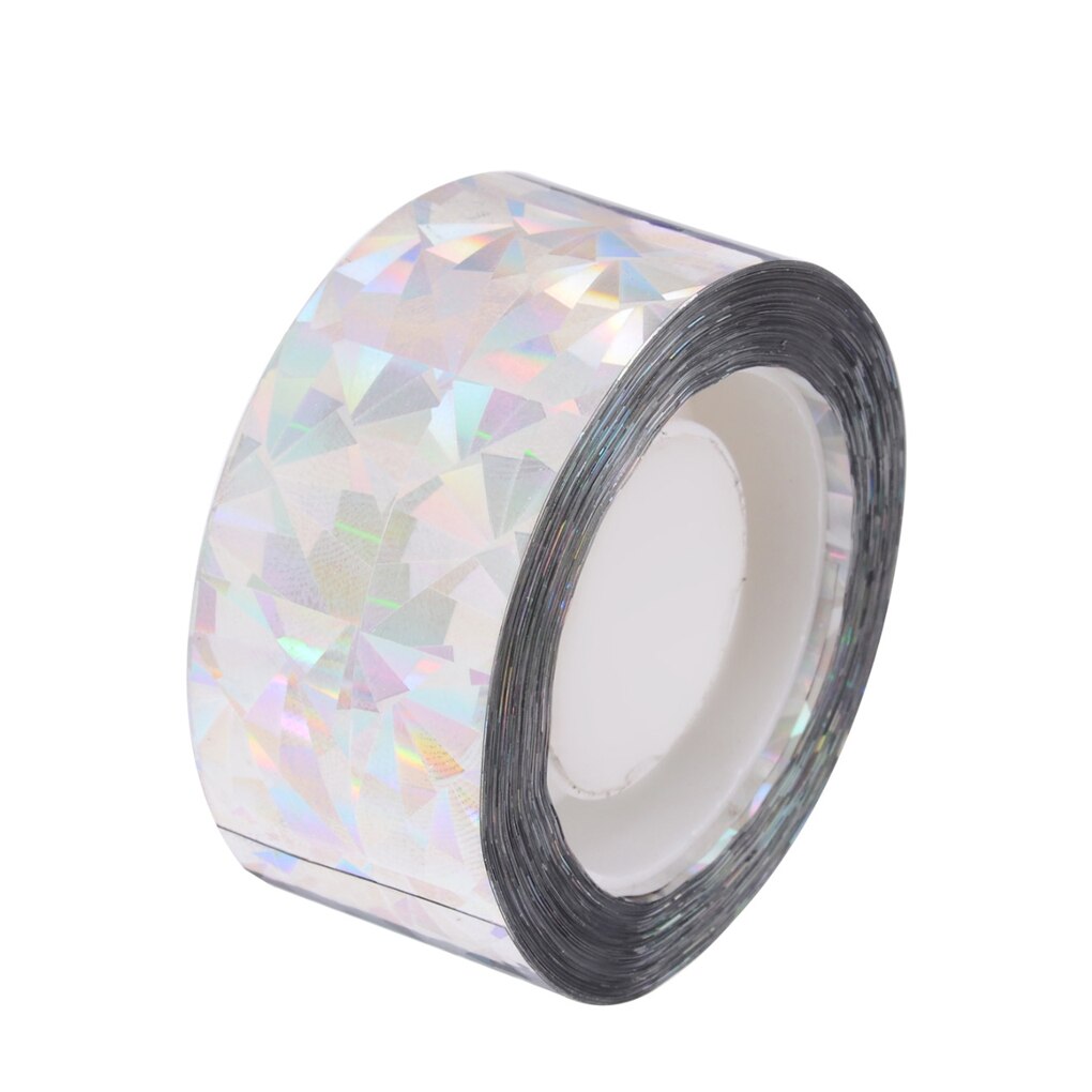 Cinta reflectante de doble cara, cinta reflectante para el miedo de pájaro, casa, jardín, granja, pájaro, cinta repelente, Flash Visual, dispositivo Anti-pájaro