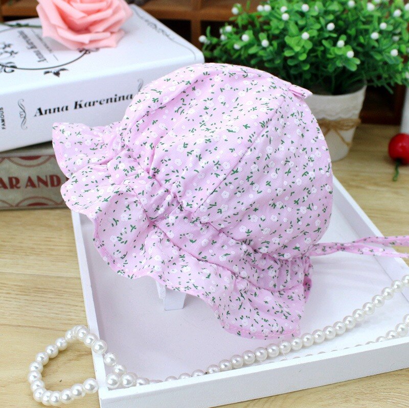 Bonnet Dentelle Bébé Fille Coton - Casquette Princesse Pour Nouveau-né 0-6 Mois, Circonférence 44-47 Cm - Accessoire Photo, Cadeau