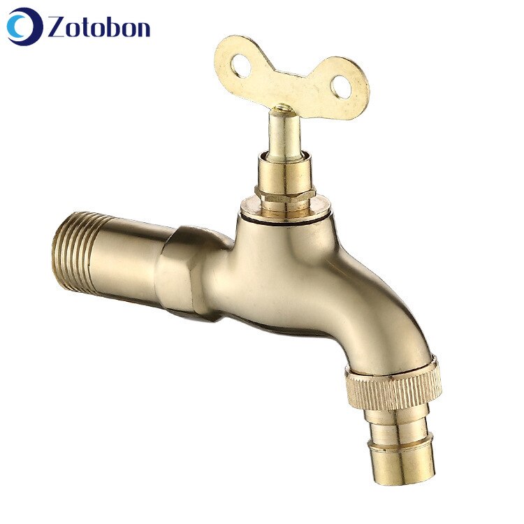 ZOTOBON Wall Mounted Washing Machine Tap Bibcock Single Cold Kitchen Sink Bathroom Basin Taps Mop Garden Irrigation Faucets M313: Default Title