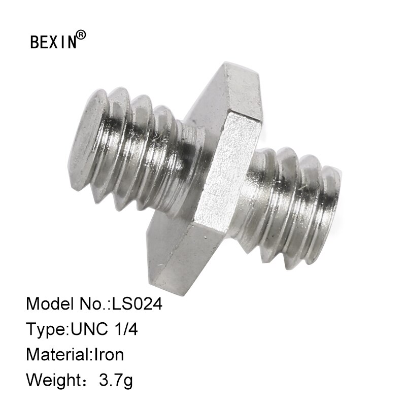 Accessoires caméra 1/4 à 1/4 vis métallique filetée caméra vis adaptateur montage vis de dégagement rapide pour la plaque de tir de la caméra