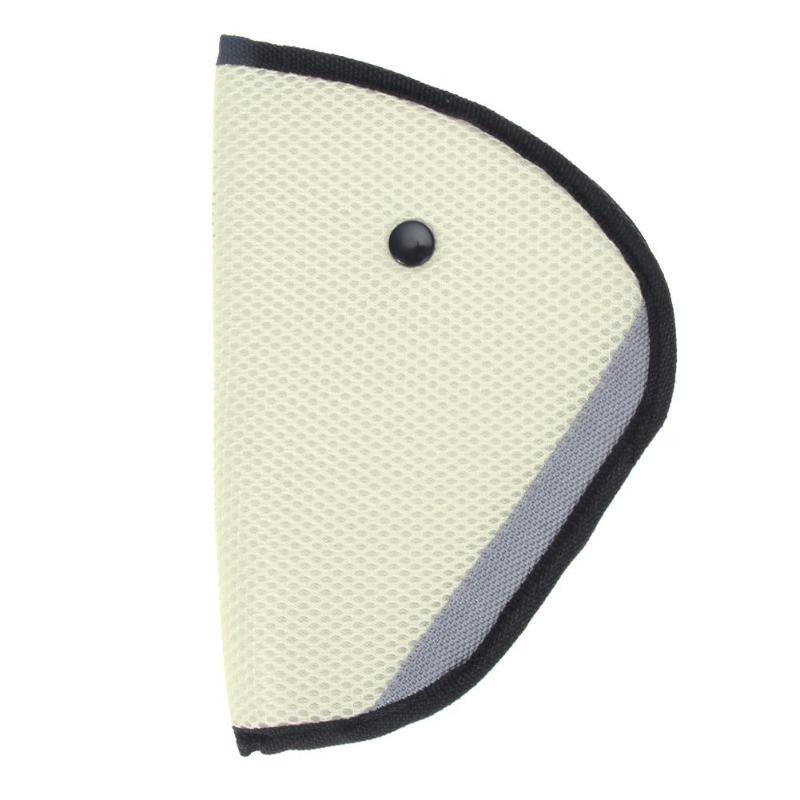 Seat Belt Veilig Richter Driehoek Baby Kid Saft Auto Apparaat Auto Veiligheid Schouder Harness Strap Cover Kind Nek Beschermen Klepstandsteller: Beige