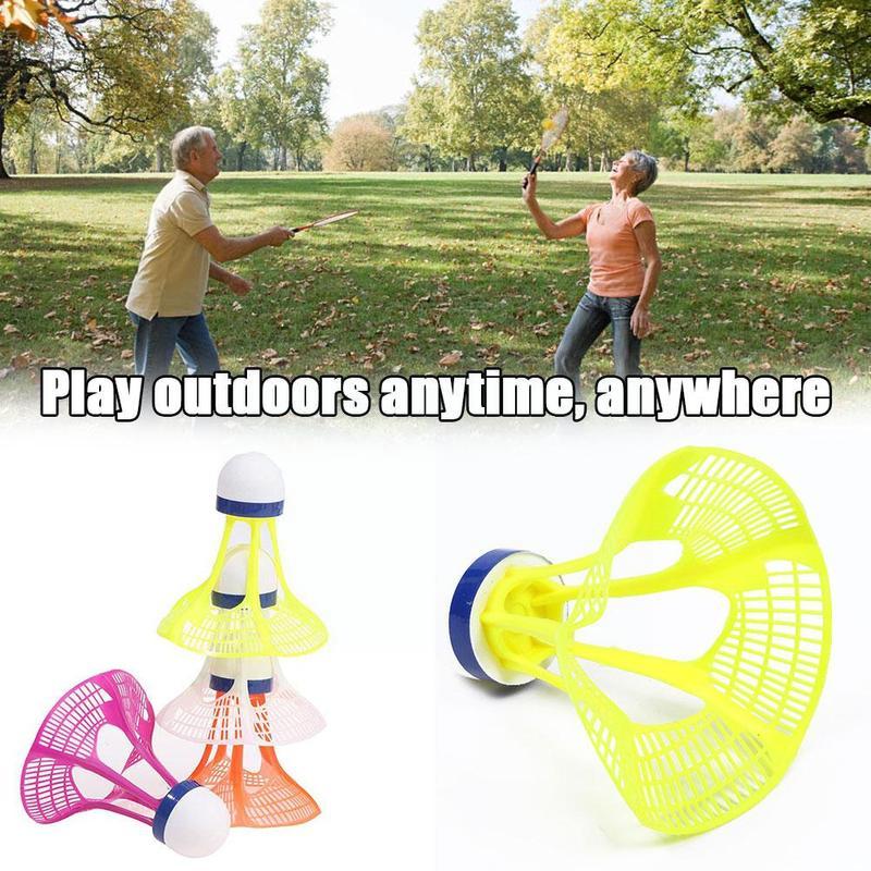 3pcs/set Outdoor Badminton Airshuttle Plastic Nylon Ball For Training Indoor Feather Shuttlecock Birdies Resistance Wind Ba P3f9
