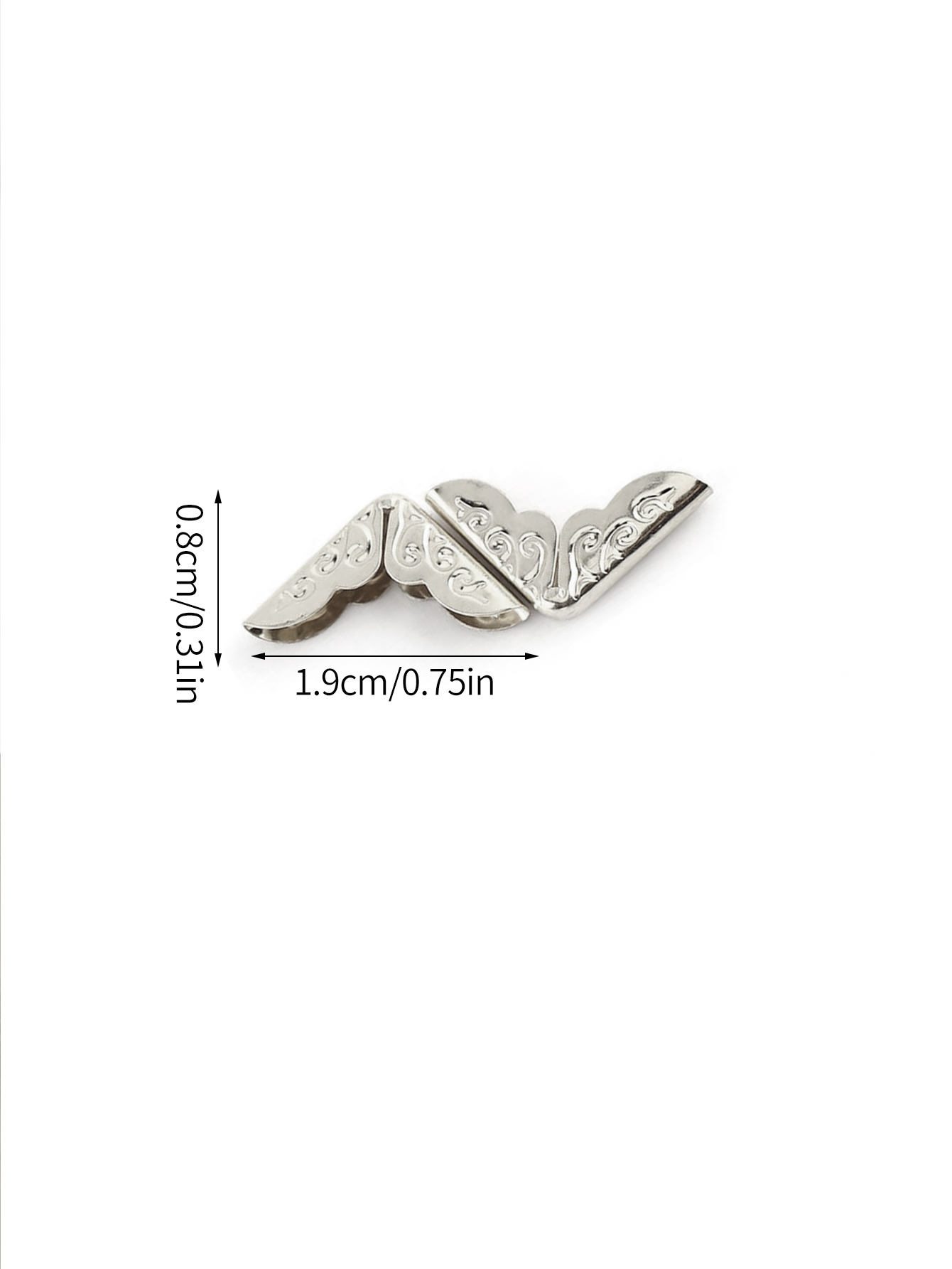 50pcs Vintage Book Corner Protector, Triangle Protection Edge Protector Mat Suitable for Album Menu Notebook Folder