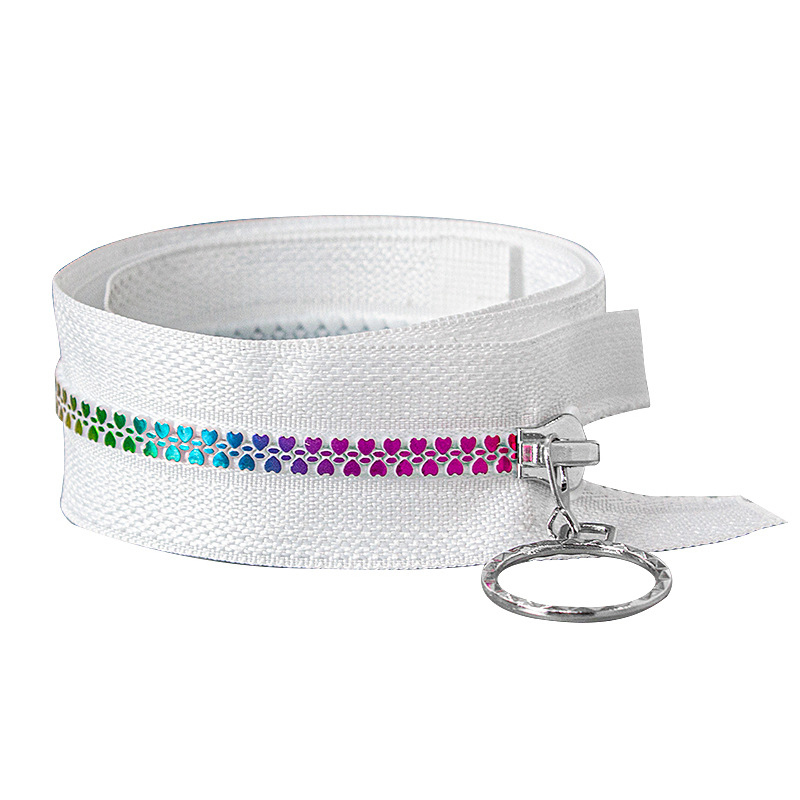 5# Resin Zipper 15-60cm Close-end Zipper Colorful Heart Shape Tooth Zipper Jacket Coat DIY Sewing Accessory Bag Supply Trim: Antique Brass / Option1