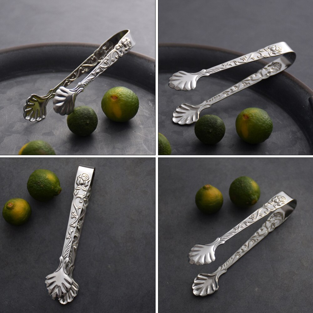 Lot De 6 Pinces à Sucre En Acier Inoxydable - Mini Pinces Epaisses De Service A Glace Pour Fete Nourriture Glace Cafe Sucre Dore 97085989