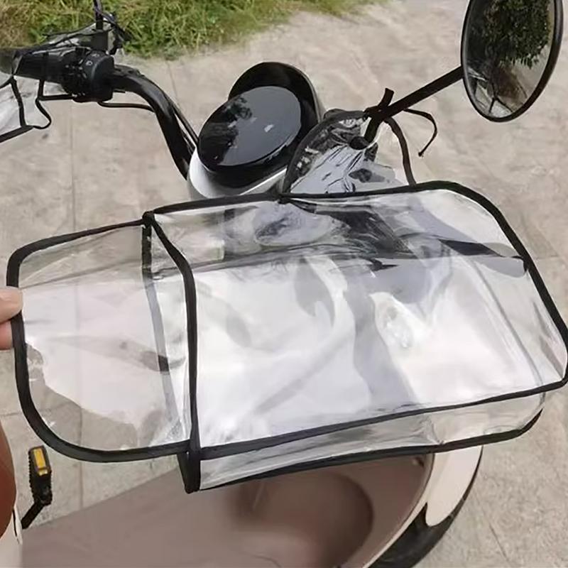 Stuur Wanten Motorfiets Fietshoes Koudbestendig Waterbestendig Winddicht Transparant Stuur Regenhoes Voor Mtb Mountain