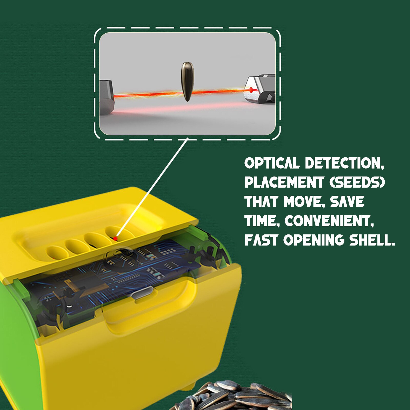 Electric Melon Peeling Machine Household Automatic Melon Seed Shelling Machine Lazy Electric Melon Seed Machine#G30
