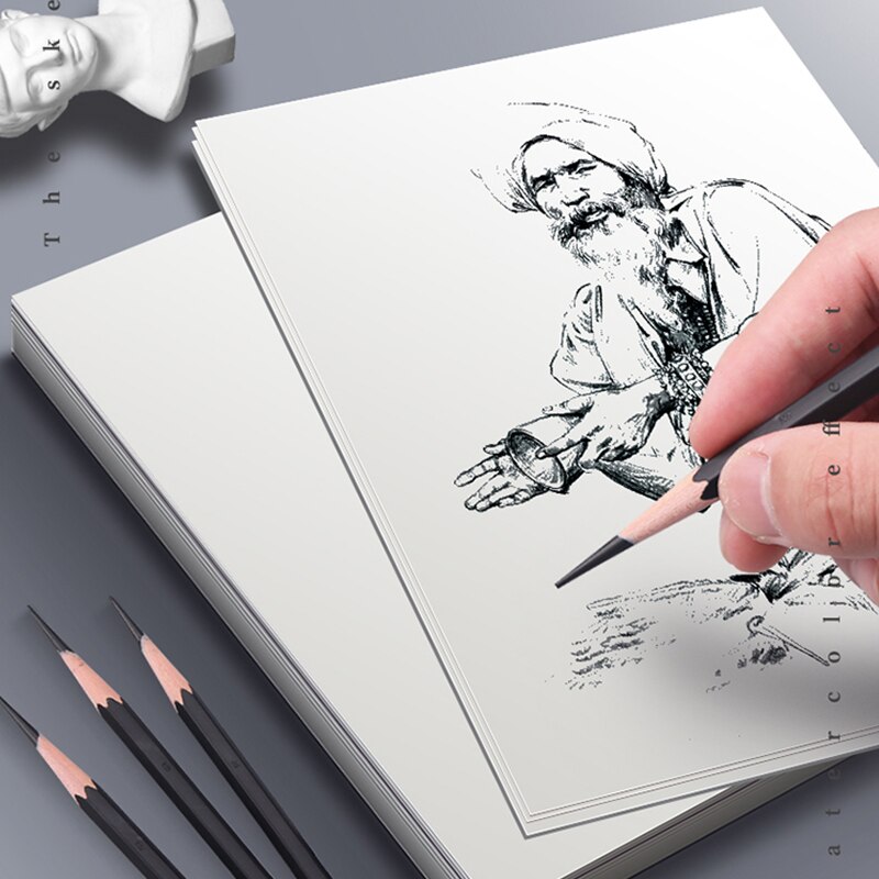 20Sheet 2K/4K/8K Thicken Sketch Paper Sketchbook Art Painting Graffiti Drawing Notebook Beginners School Student Stationery