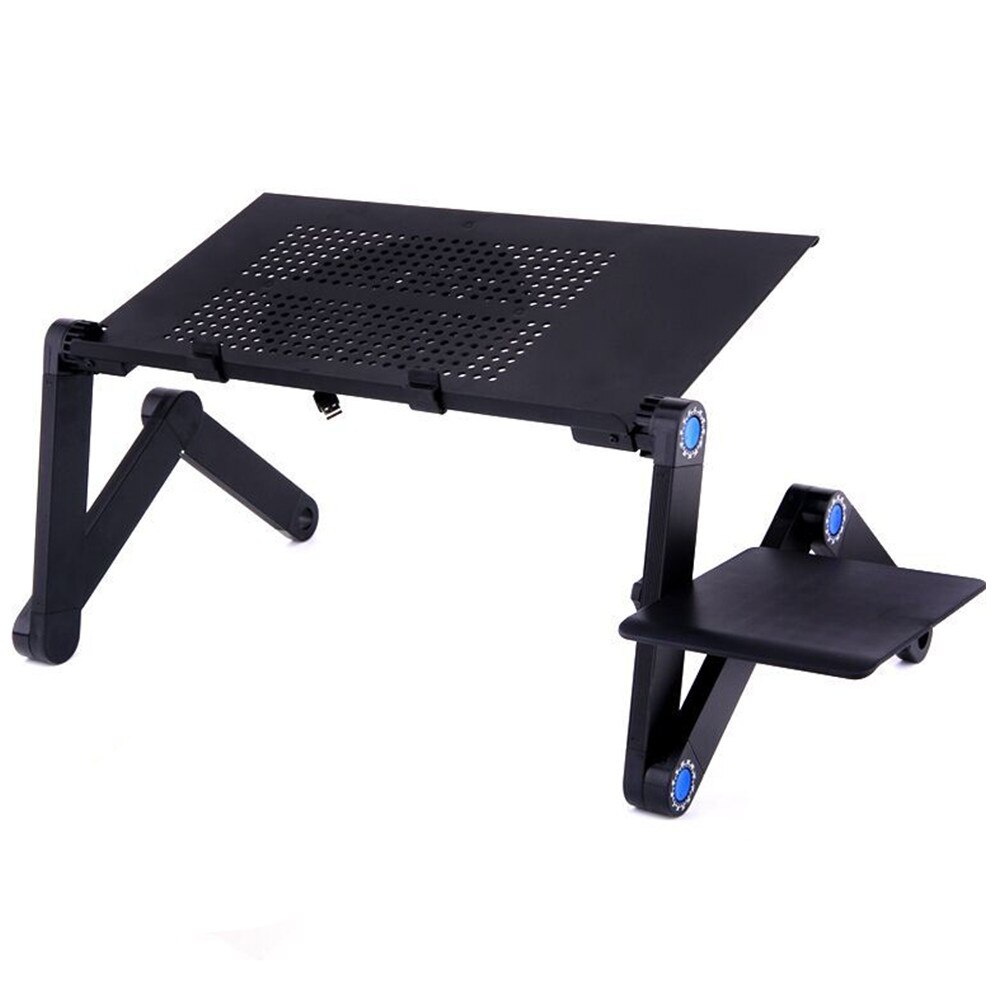 Justerbar bærbar stativholder 360 ° roterende støtte notebook ergonomisk bærbar bærbar stander til seng skrivebord gulv lapdesk