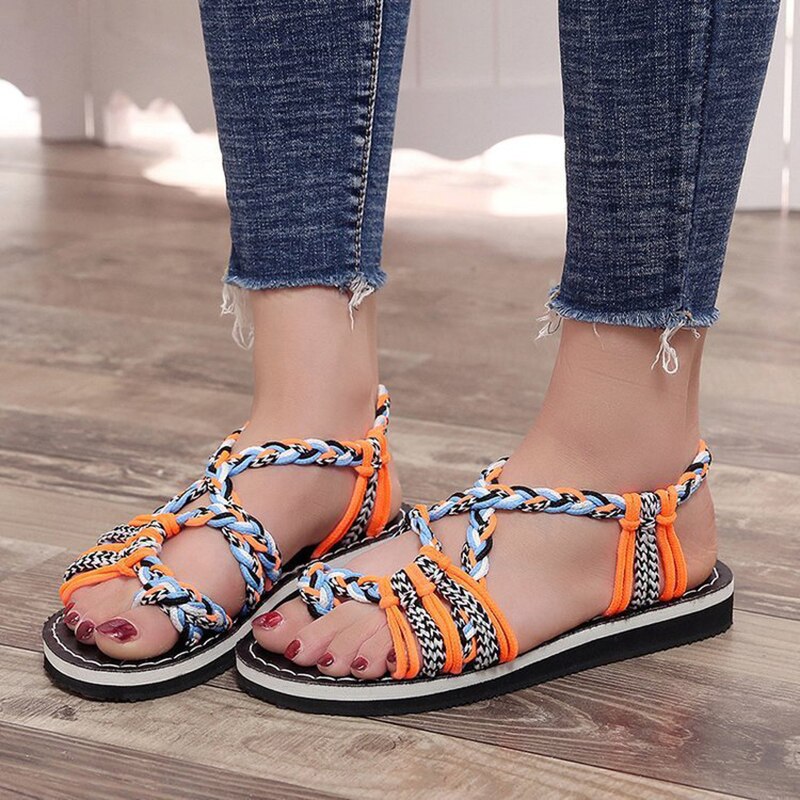 Zomer slippers plus size romeinse slippers dames strandschoenen casual sandalen buitensandalen