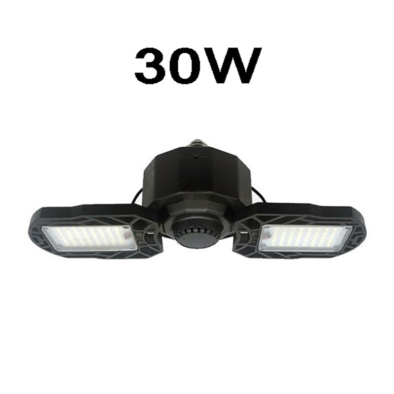 30/60/200W Led Garage Licht E26/E27 Vervormbare Plafondlamp Lamp Met 5 Panelen