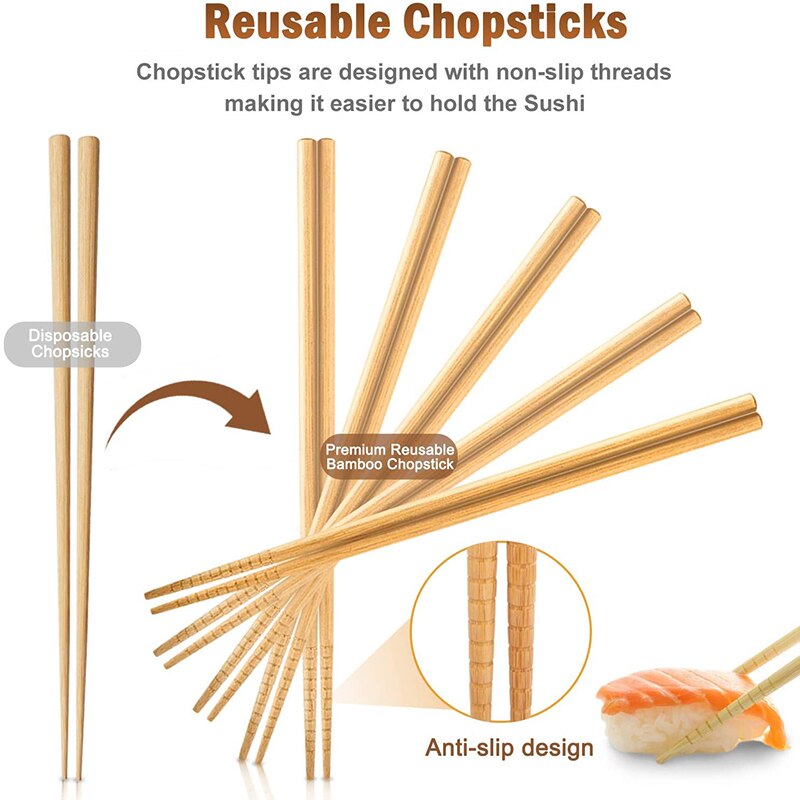 Homemade Sushi Making Kit Bamboo Rolling Diy Sushi Maker Set of 12 Piece Kitchen Rice Rolling Mold Tools for Kids Beginners