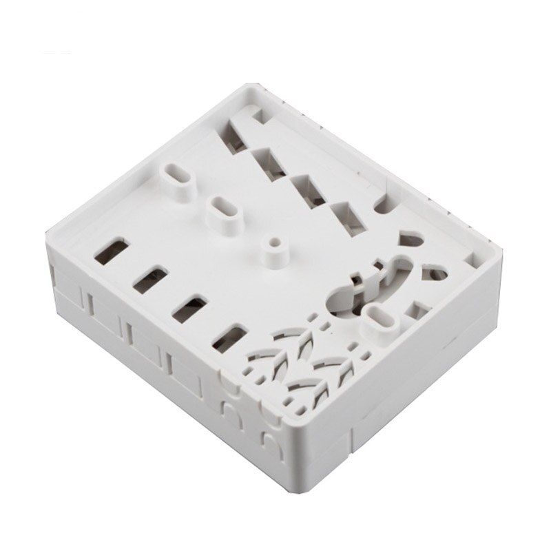 4 ports indoor wall mounted faceplate FTTH fiber optic terminal distribution box
