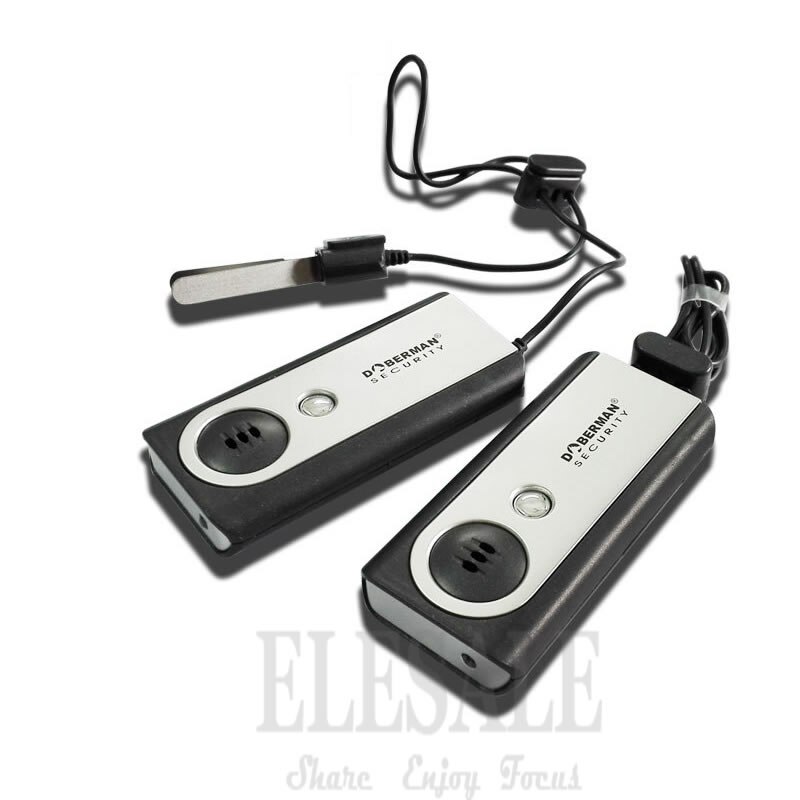 2Pcs/Pack Portable Travel Door Alarm Entry Defense Intruder Alarm 100dB Flashlight For Home Office Apartment Hotel Security