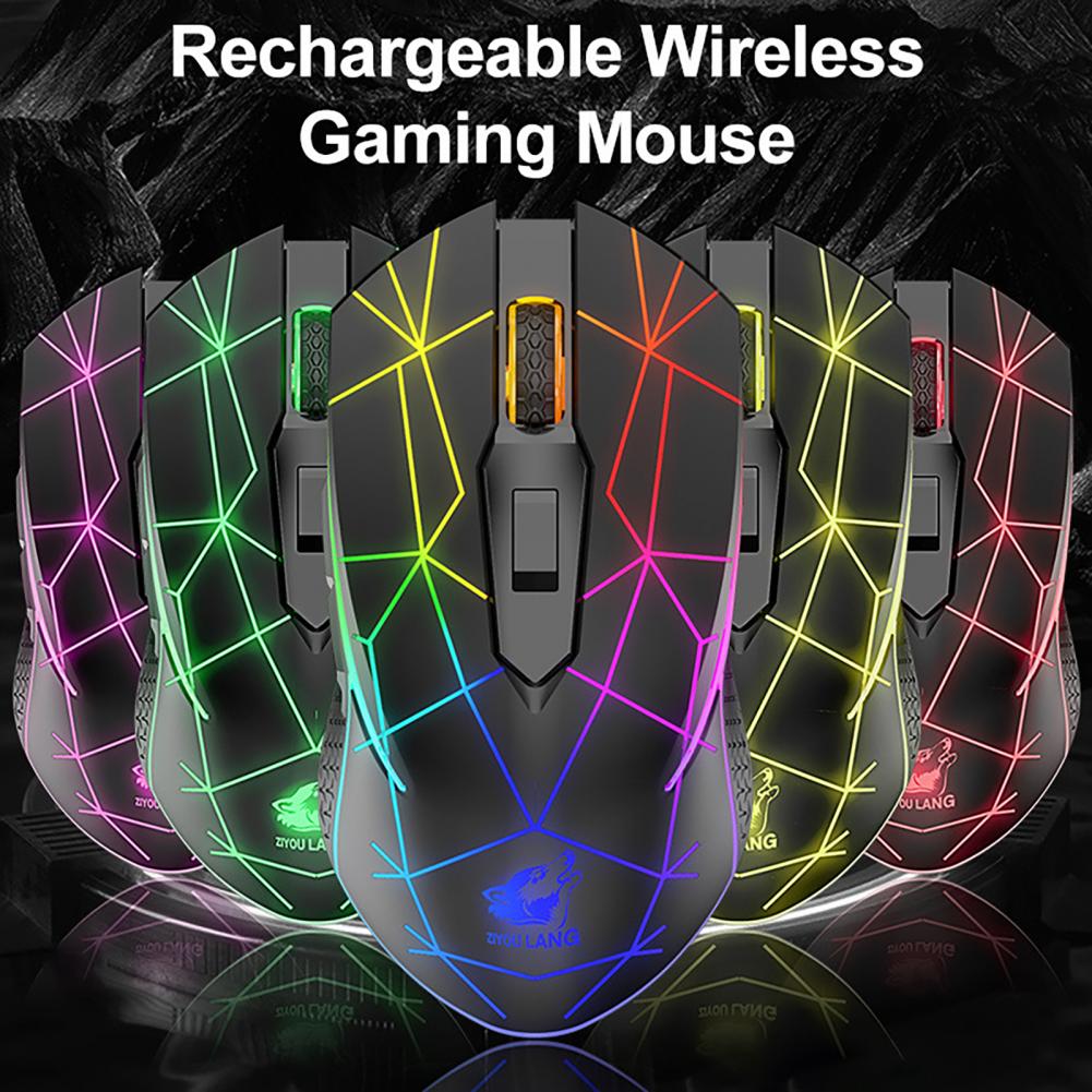 Desk Mouse Ergonomic Computer Mouse 6 Buttons Wide Application High 2.4G USB Charging Mechanical Gaming Mouse