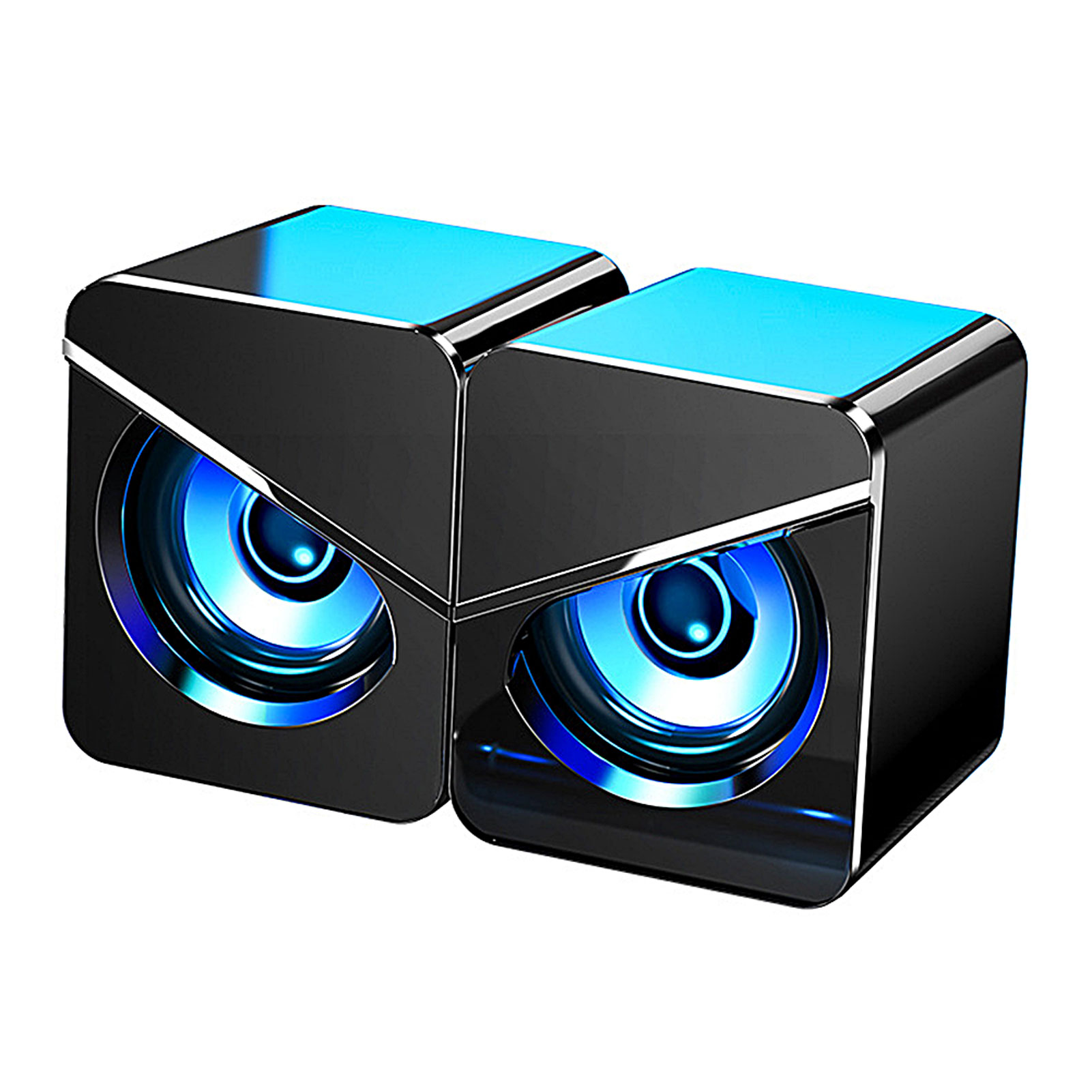 Sound Box With Lighting Amplifier Interchangeable Small For PC Desktop Dynamic Bass Computer Gaming Wired Speaker Laptop USB