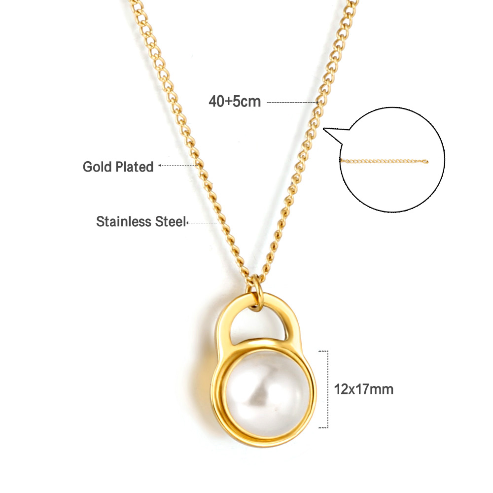 Luxusteel Leuke Konijn Parels Hanger Ketting Voor Vrouwen Meisjes Rvs Sleutelbeen Keten Lucky Chinese Sieraden: Rood-Bruin