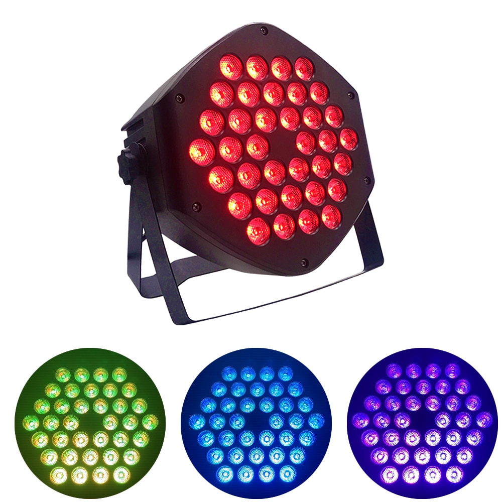 ledet par lys 36 x 3w rgbw strobe lys rgb 3 i 1 ledet dj vask diskotek lys dmx 512 effekt til liten paty parti bar scene belysning