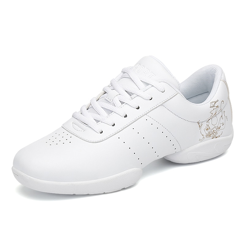 Wit Aerobic Schoenen Kinderen Volwassen Fitness Schoenen Gymnastiek Sport Jazz Dansschoenen Voor Vrouwen Cheerleading Schoenen Womens Size44