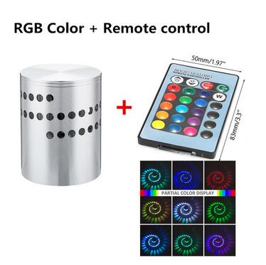 3W RGB Led plafond verlichting restaurant ktv gangpad woonkamer balkon lamp moderne led verlichting voor home decoration armatuur: colorful   remote