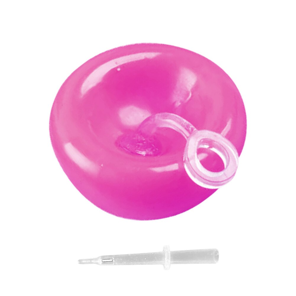 Bolas de burbujas de aire y agua suave para niños al aire libre, juguete de globo de explosión, juego de divertido, para niños, inflable, bola divertida: S Pink