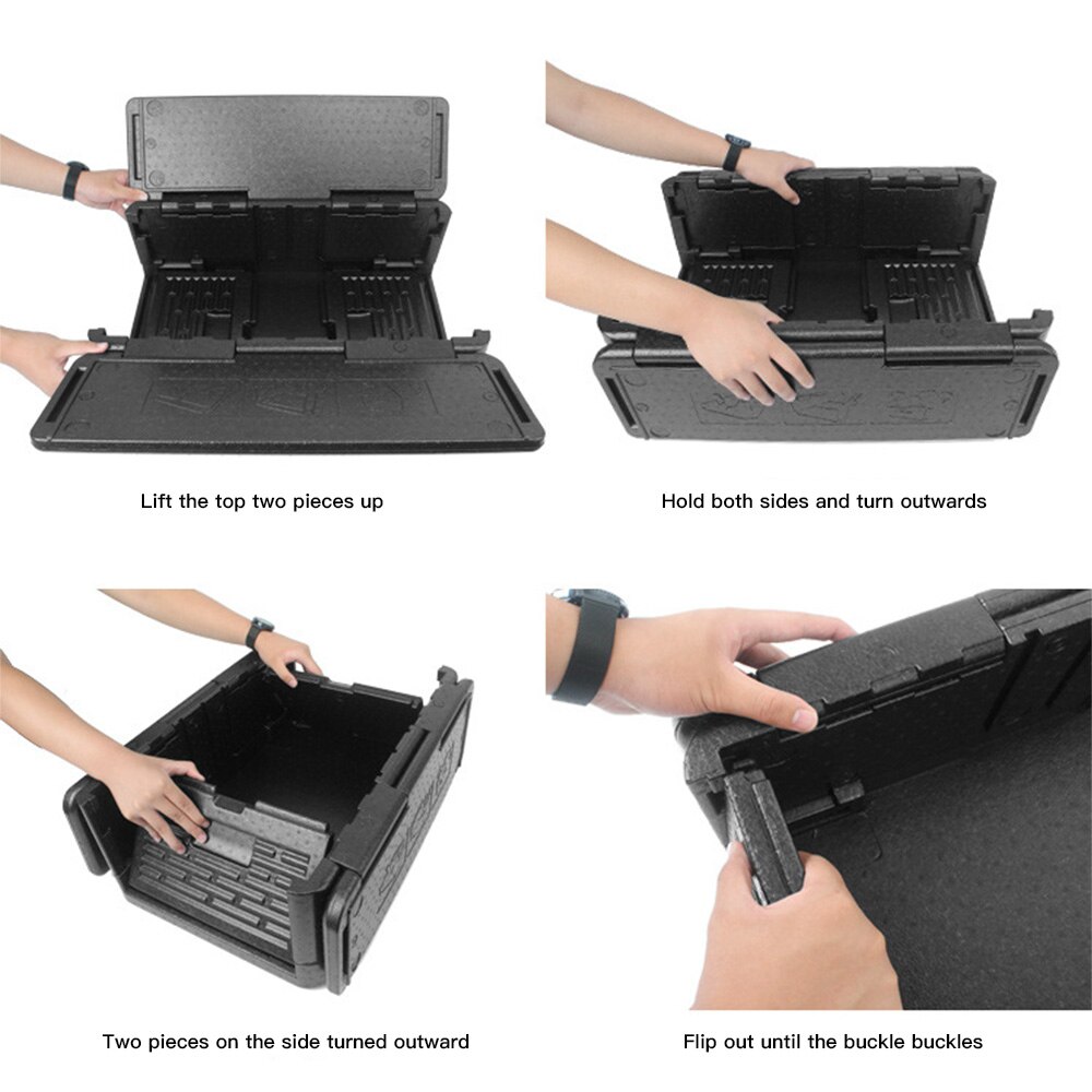 24 Cans Chill Chest Cooler Collapsible Portable Outdoor Thermos Wine Whisky Ice Bucket Insulated Waterproof Cool Storage Box