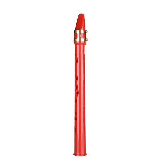 Zwart Pocket Sax C Key Pocket Sax Mini Saxofoon Kleine Saxofoon Met Zak Houtblazers Instrument Muzikale Accessoires: Red