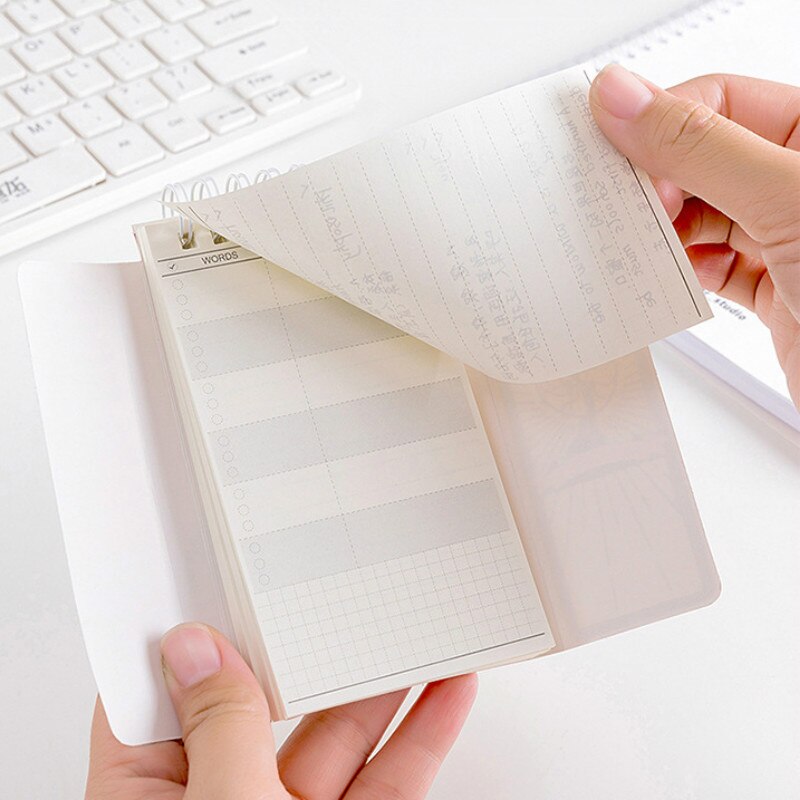 Cute little fresh word book portable portable coil book cartoon notebook study manual this kawaii supplies