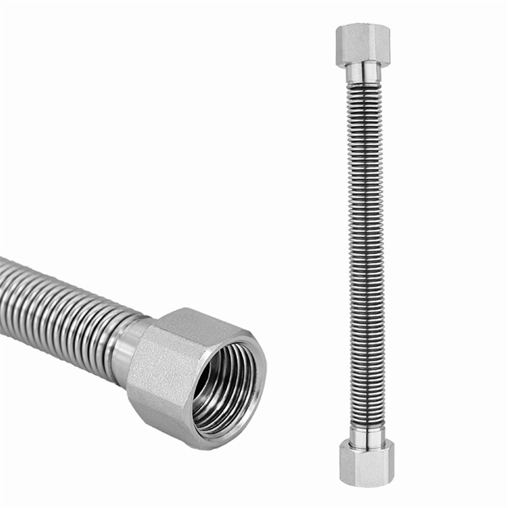 304 Roestvrij Staal Gevlochten Pijp 4 Punten Explosieveilige Kraan Boiler Hoge Druk Slang Koud En Warm Water inlaat Slang