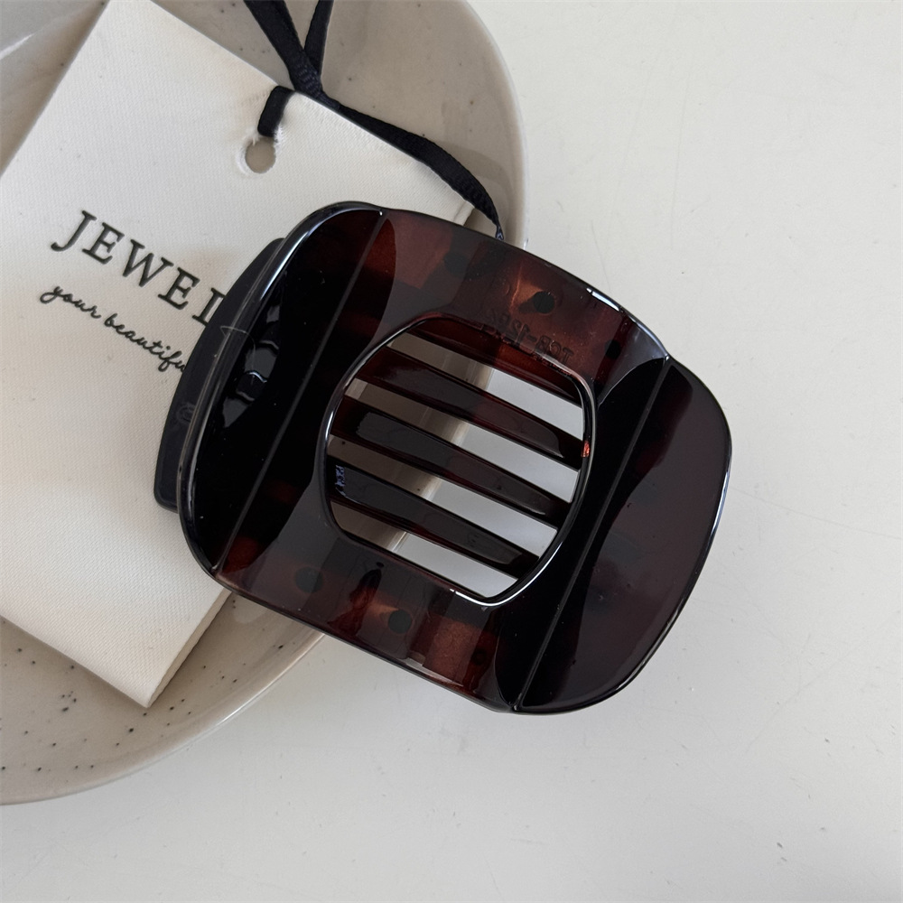 Pinzas en forma de garra para el pelo para mujer, horquilla geométrica con forma de arco, tocado , accesorios para el cabello: Rojo