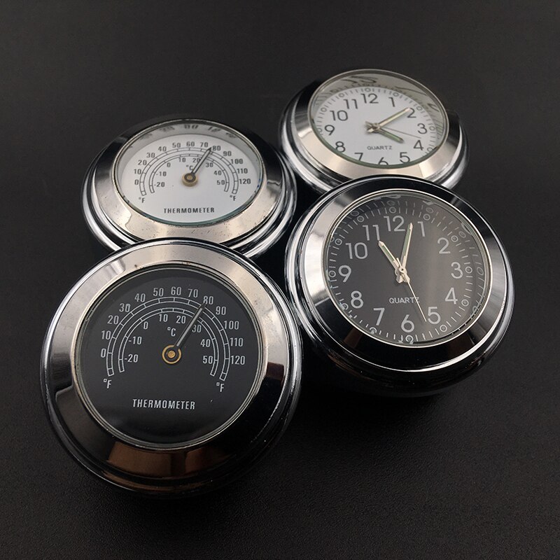 1 para zegarek motocyklowy wodoodporny kierownica zegarek domofon dekoracja góra zegar zegarowy zegar termometr