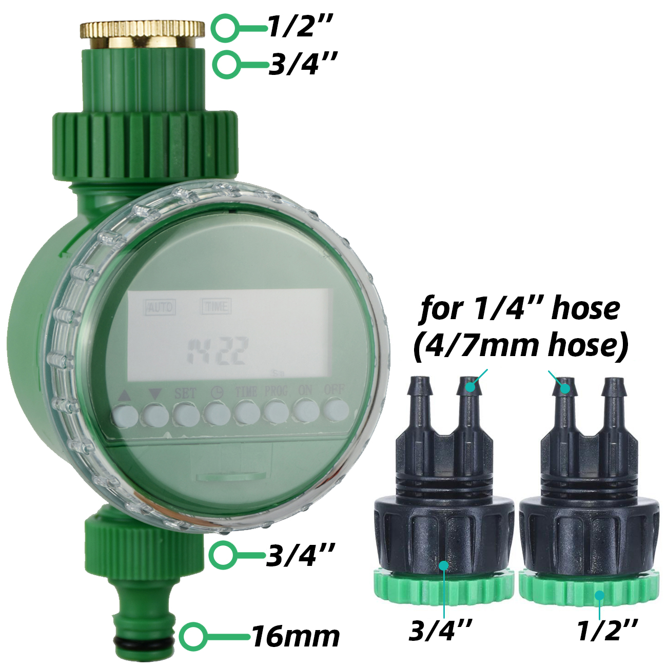 KESLA 5-50M Garden Drip Irrigation Kit 1/4'' Drippers Drip Arrow Watering System by for Balcony Bonsai Plant Flower: Lavender
