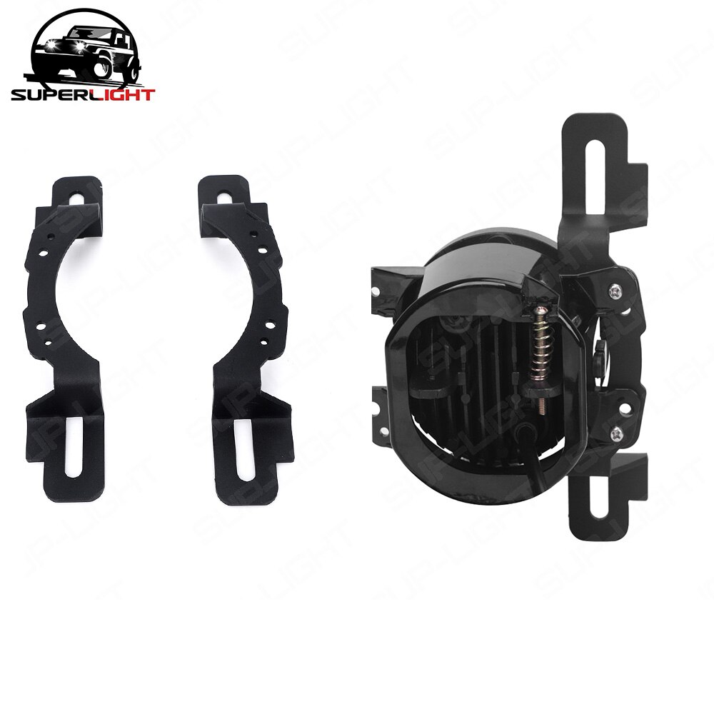 SUP-LIGHT 4" Mounting Bracket for Jeep Wrangler Hard Rock, Rubicon X, 10th Anniversary Edition Fog Lights