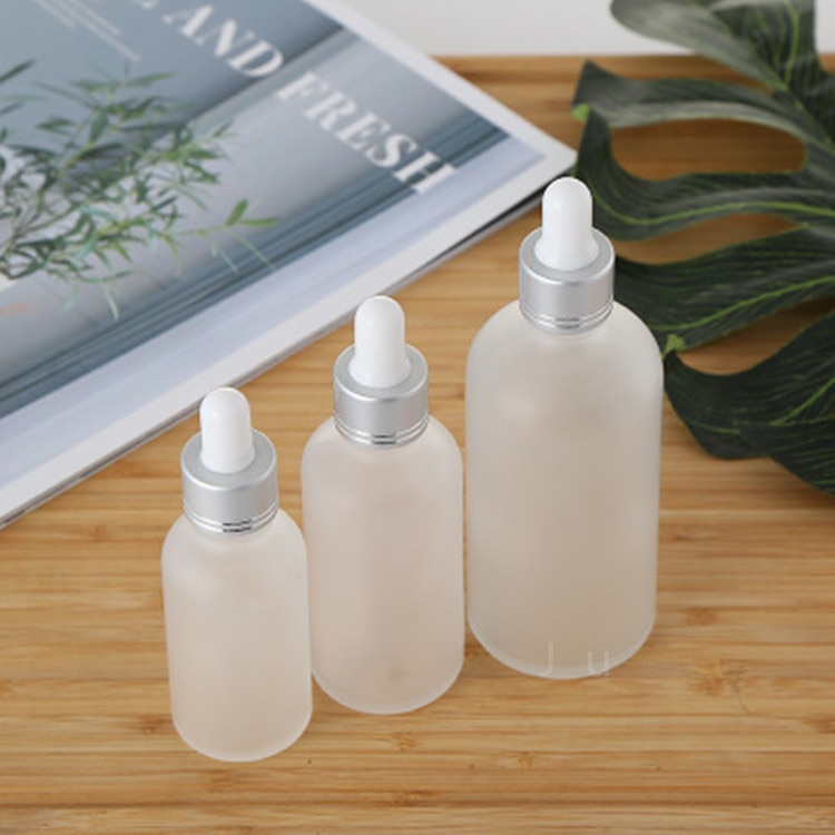 10 ml 15 ml 20 ml 30 ml 50 ml 100 ml frostglas droppflaska för e vätskeflaskor med pipett för kosmetisk parfym eterisk olja