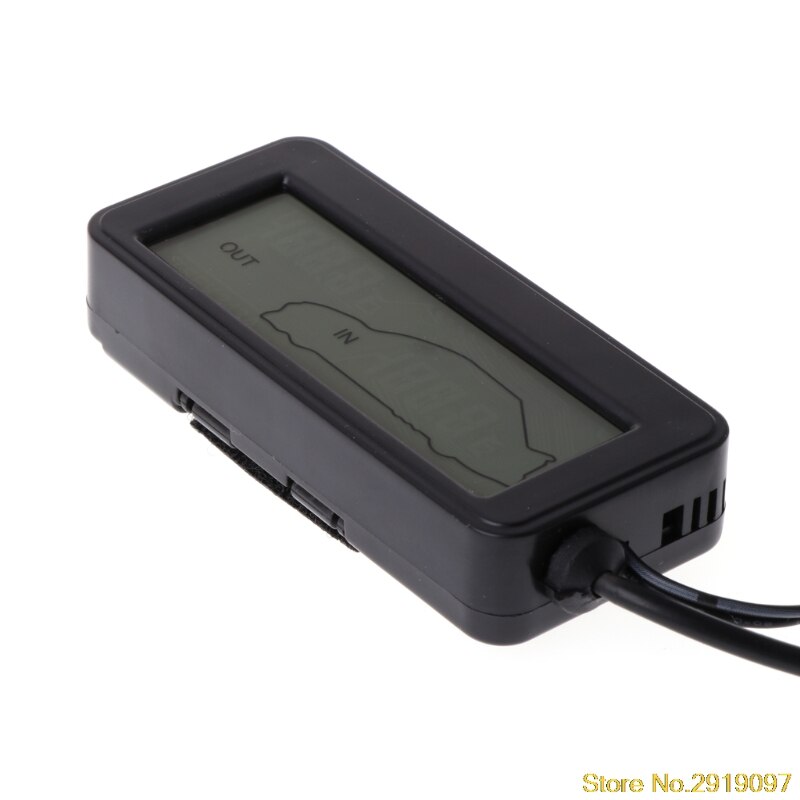 Car Inside Outside Thermometer LCD Display Indoor Outdoor Thermometer 12V Vehicles 1.5m Cable Sensor