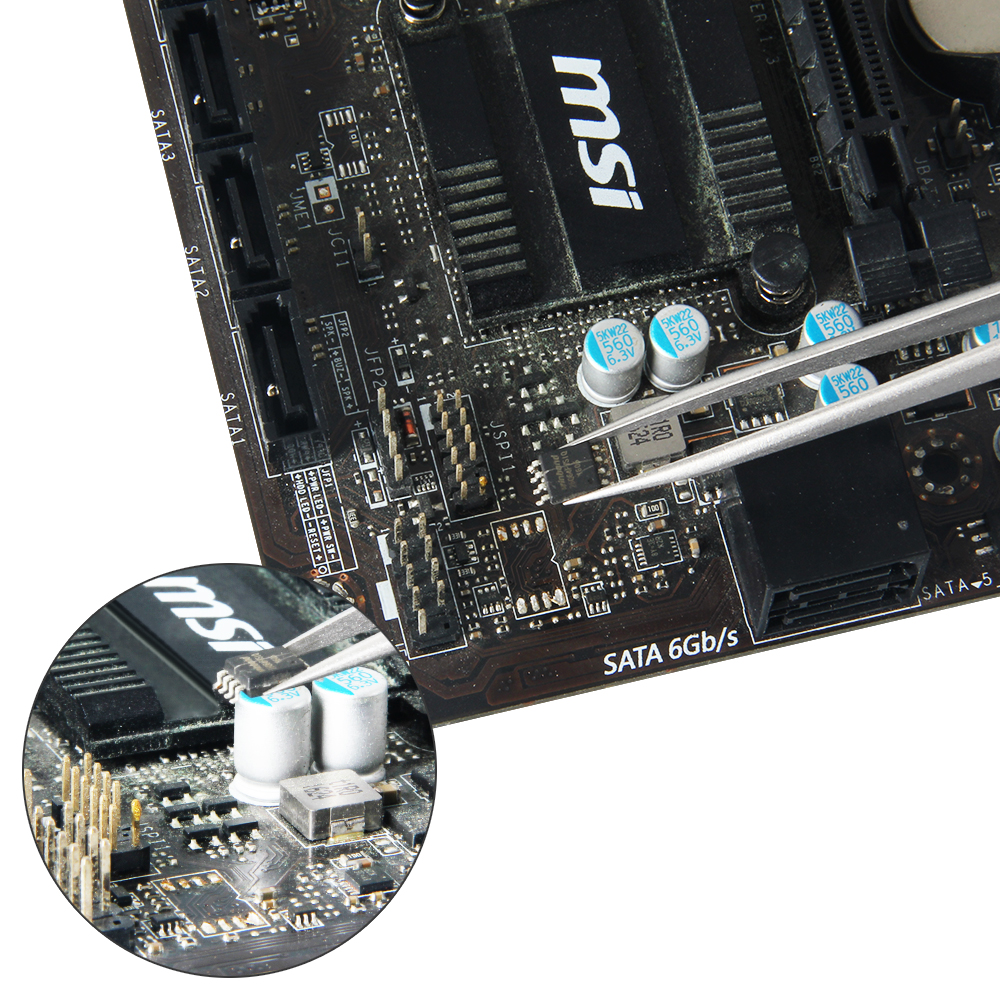 Electronics Precision Industrial Tweezers Polished Curved Straight Tip Precision Stainless Forceps Phone Repair Hand Tools