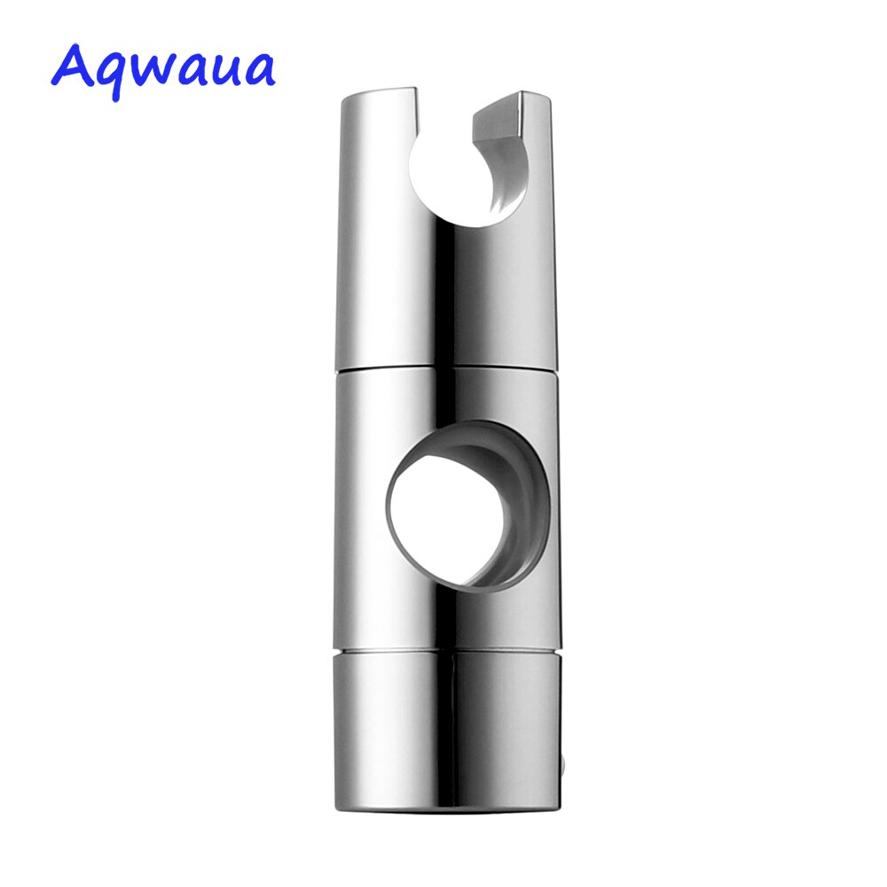 Aqwaua Hand Held Shower Head Holder for 19-25mm Slider Bar Height & Angle Adjustable Sprayer Holder Shower Rod Replacement