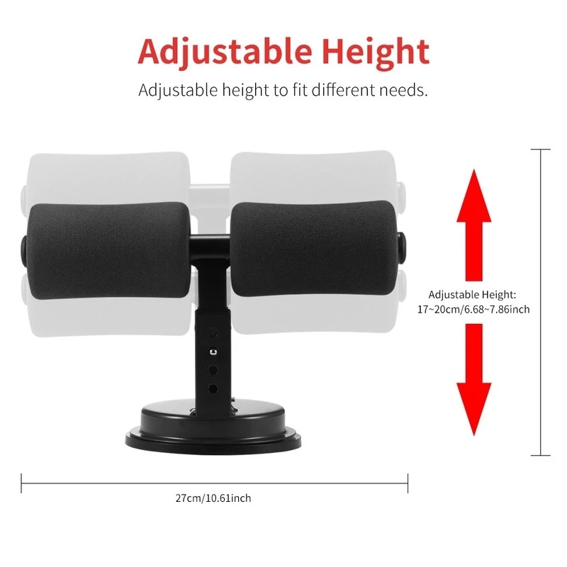 Sit Up Assistant allenamento addominale Core Sit Up Bar Fitness Sit Up attrezzature per esercizi aspirazione portatile Sport Gym -40