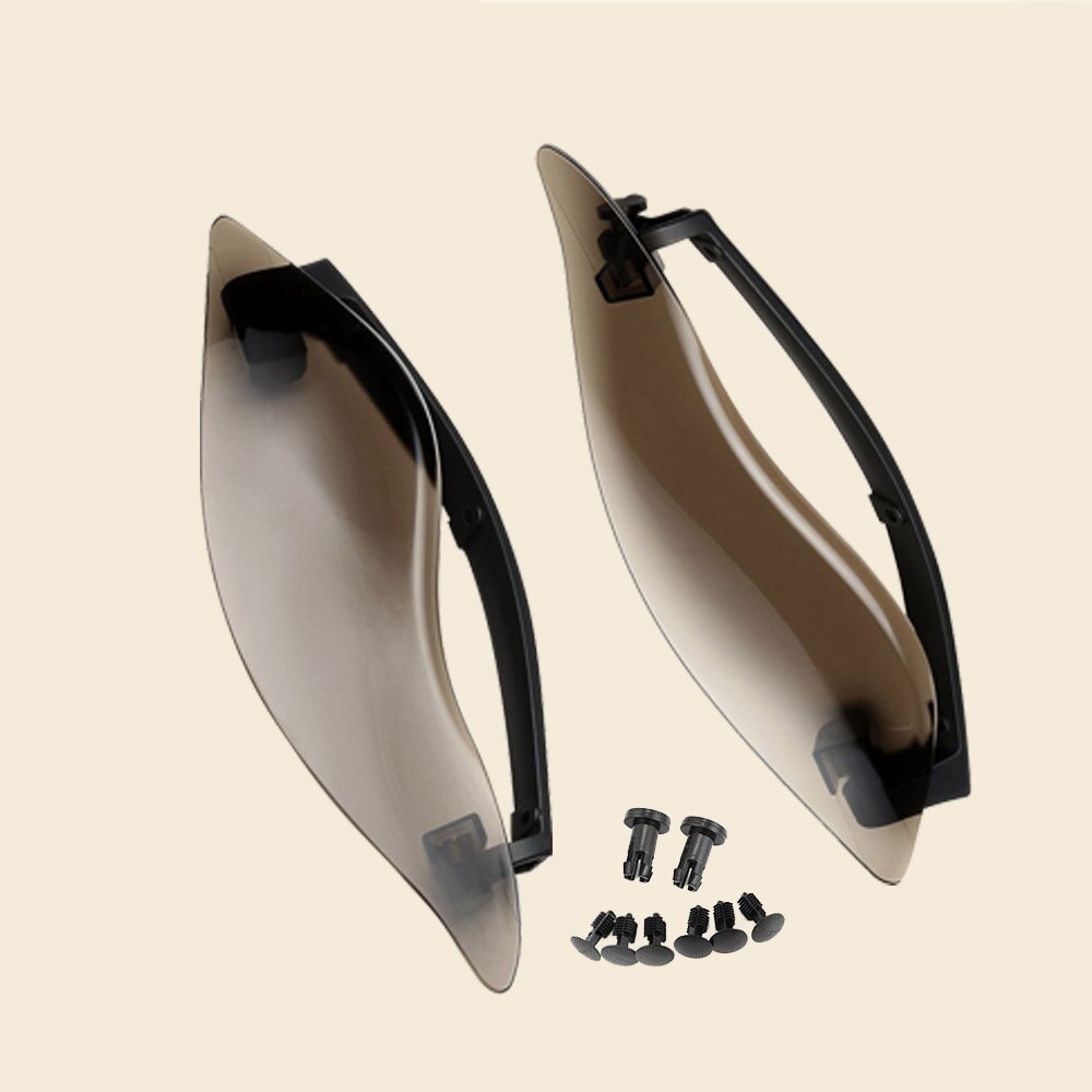 ABS Plastic Adjustable Batwing Fairing Windscreen Side Wings Air Deflectors Upper Fairing Windshield for for Harley Touring