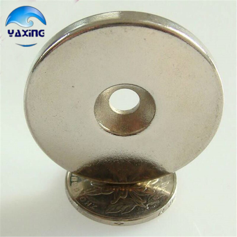 Kleine krachtige magneten 5 stks Dia40 x 5mm gat 6mm Sterke Ring Ronde Magneet Magneten Zeldzame Aarde Neodymium circulaire magneet