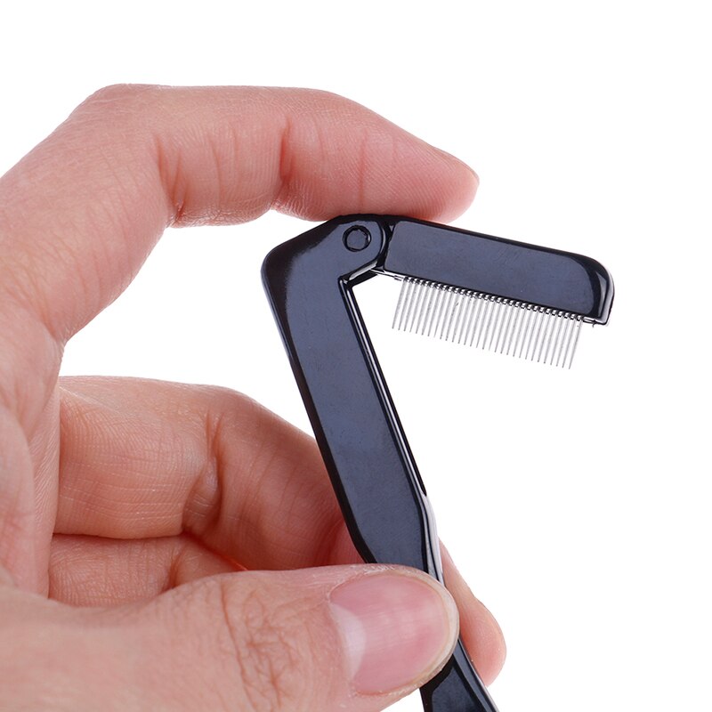 1 stk skønhed makeup vippe separator metal øjenvippe børste kam skønhed makeup kosmetisk værktøj mascara curl foldbar øjenvippe curler