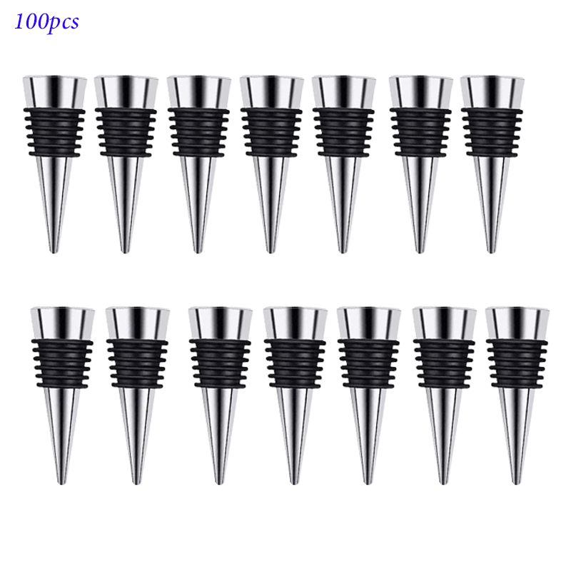 Zinc Alloy Wine Bottle Stopper Rubber Wine Stoppers Reusable Bottle Stoppers for Kitchen, Bar, , Party, Wedding