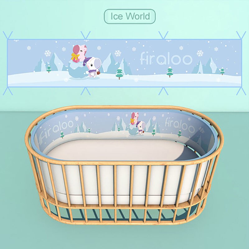 Bett Stoßstange für Baby Krippe Um Sommer Mesh Belüftung Krippe Mesh Sicherheit Hohe Komfort Ist Förderlich für Besser Aktivitäten Und spielen: Lce World   150cm