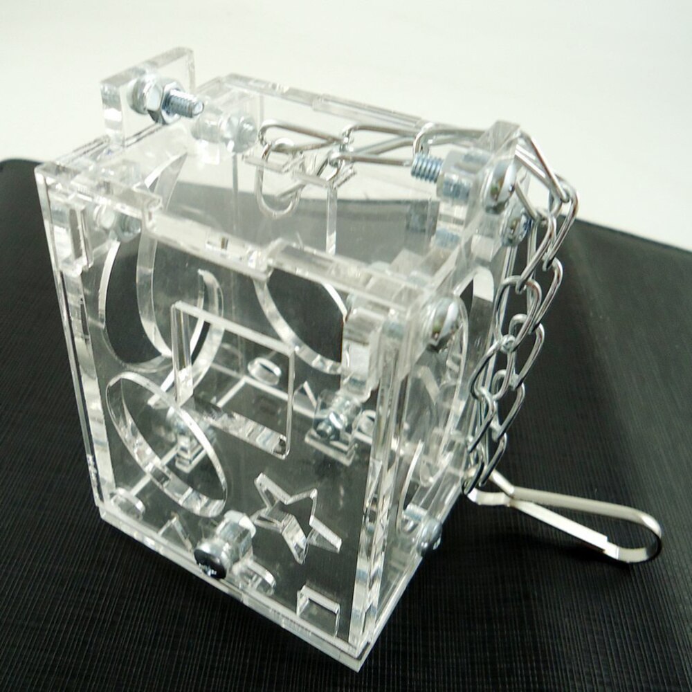 1Pc Parrot Foraging Box Portable Transparent Parrot Feeder Funny Pet Bird Educational Toys