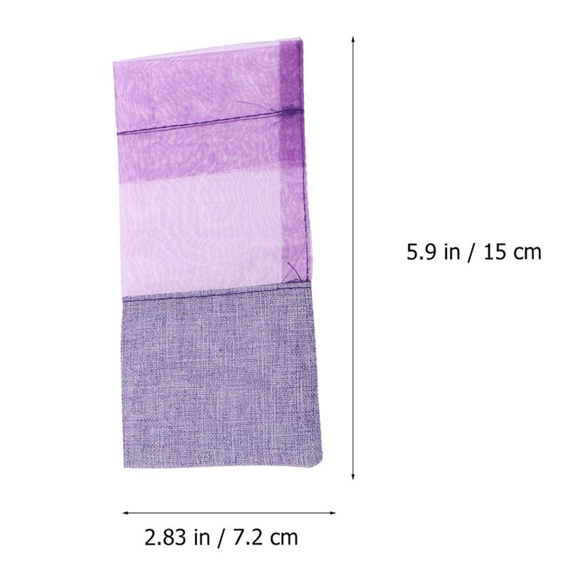 12pcs Small Sachets Empty Sachets Bags Gauze Storage Bags for Spice Packing: Deep purple