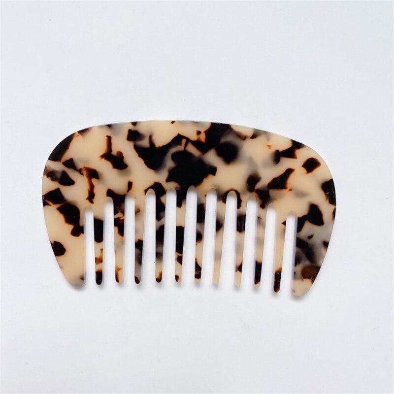 Peine de bolsillo para peluquería, placa de acetato Vintage coreana, Mini peines compactos antiestáticos, cómodos: 3