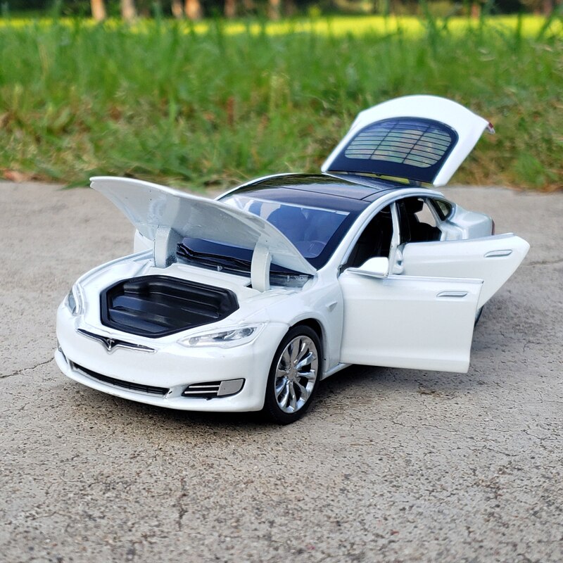 Trasporto Libero New1:32 Tesla MODELLO X MODEL3 In Lega Modello di Auto Giocattoli Pressofusi E Veicoli Auto giocattolo Del Capretto Giocattoli Per I Regali Dei Bambini Toy Boy: Models White