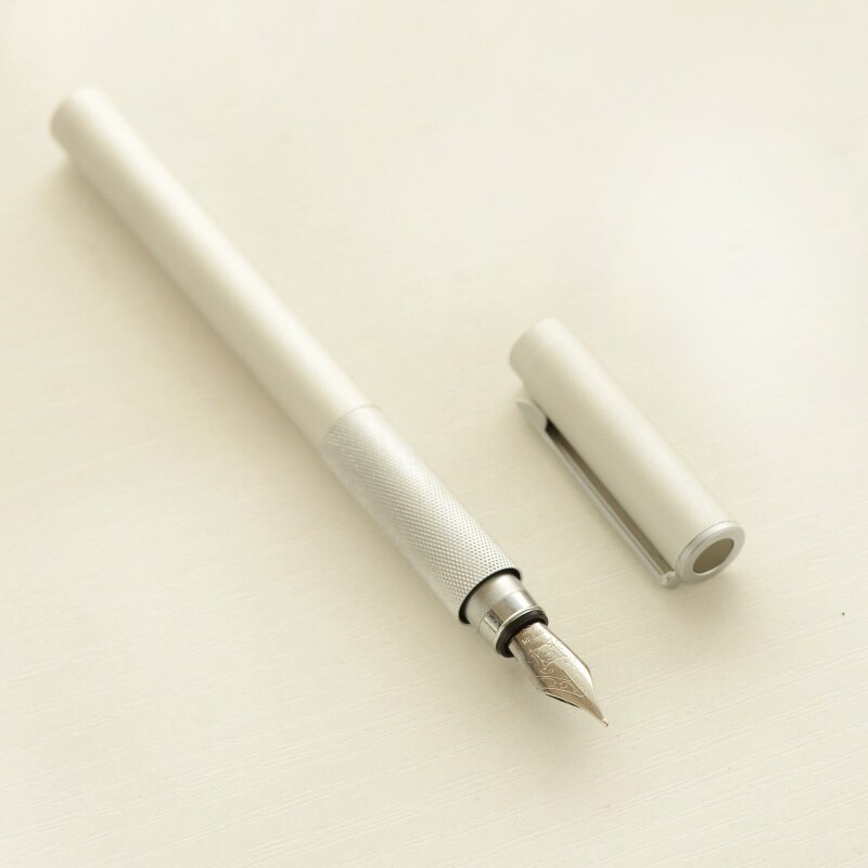 Japan's original Muji aluminum short pocket fountain pen gel pen ink: standard model