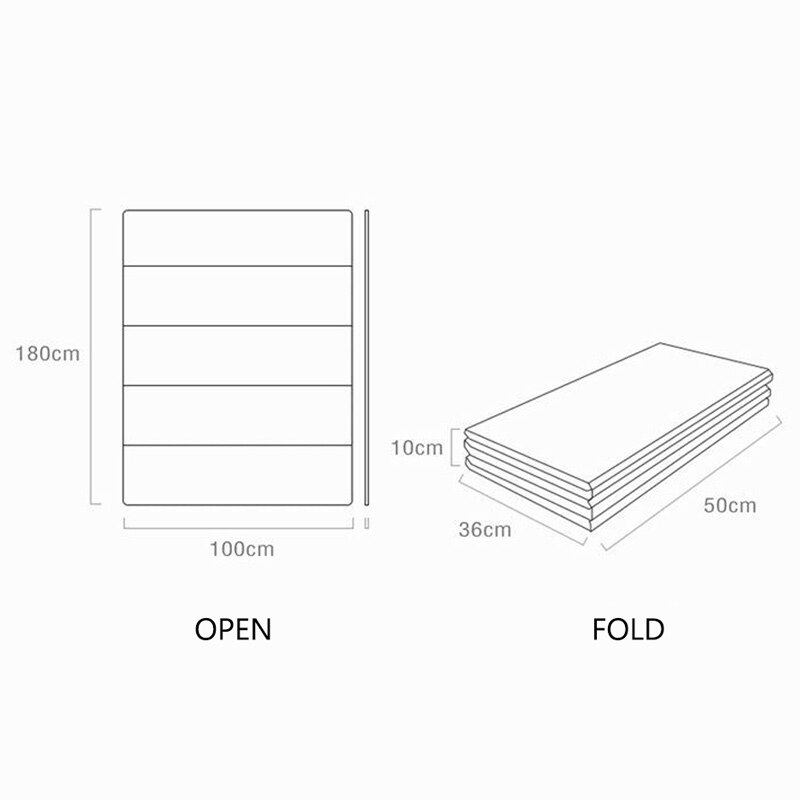 180*100*1cm vandtæt baby foldemåtte legemåtte legetøj stort puslespil legemåtte crawling pad bærbare dobbeltsider børnetæppe
